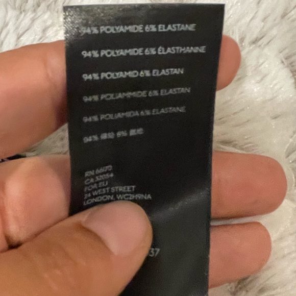 Free people M navy Olivia Lace Top Blouse - Picture 9 of 10